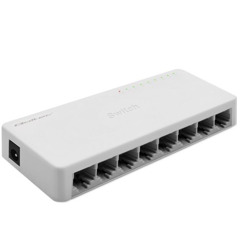Qoltec SWITCH Przełącznik sieciowy 8 x port RJ45 | 1000Mbps | Fast Ethernet | LAN
