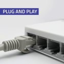 Qoltec SWITCH Przełącznik sieciowy 8 x port RJ45 | 1000Mbps | Fast Ethernet | LAN