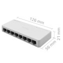 Qoltec SWITCH Przełącznik sieciowy 8 x port RJ45 | 1000Mbps | Fast Ethernet | LAN