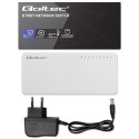 Qoltec SWITCH Przełącznik sieciowy 8 x port RJ45 | 1000Mbps | Fast Ethernet | LAN