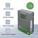 Qoltec Solarny regulator ładowania MPPT z czujnikiem temperatury 30A |12V / 24V | LCD | 2 x USB | Bluetooth | APP | GEL | LiFePO