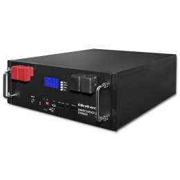 Qoltec Stabilny Magazyn energii LiFePO4 do RACK | 5.12kWh | 51.2V | 100Ah | BMS | LCD