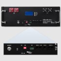 Qoltec Stabilny Magazyn energii LiFePO4 do RACK | 5.12kWh | 51.2V | 100Ah | BMS | LCD
