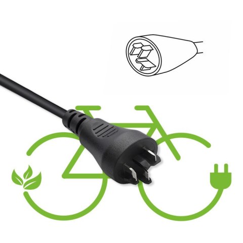 Qoltec Szybka Ładowarka Pro do roweru Bosch 36V | 42V | 2A | Bosch plug | wodoodporna +kabel zasilający