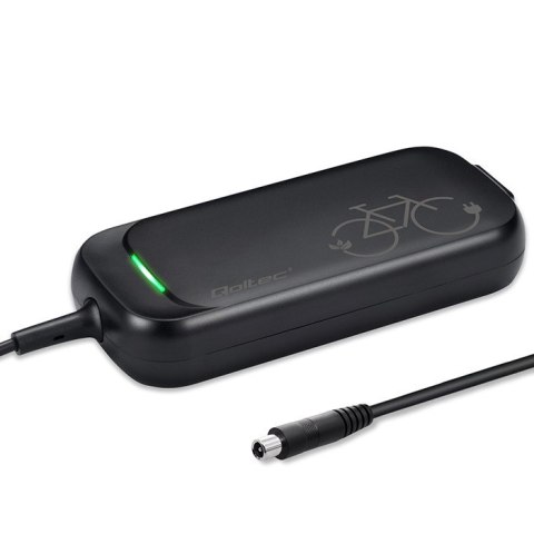 Qoltec Szybka Ładowarka do roweru skutera elektrycznego XIAOMI 36V | 42V | 2A | 8.0*8.0mm+pin | wodoodporna +kabel zasilający