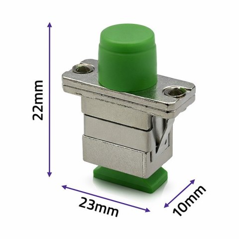 Qoltec Adapter hybrydowy FC/APC - SC/APC | Simplex | Singlemode