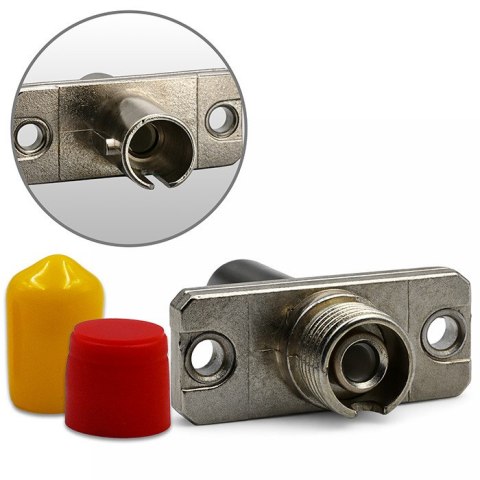 Qoltec Adapter hybrydowy FC/UPC - ST/UPC | Simplex | Multimode