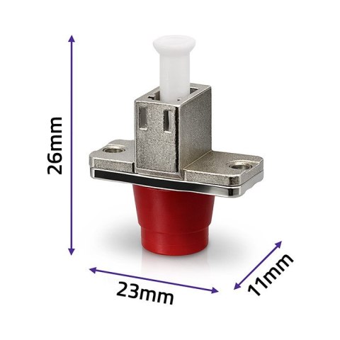 Qoltec Adapter hybrydowy LC/UPC - FC/UPC | Simplex | Multimode