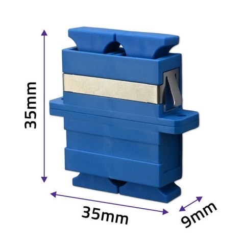 Qoltec Adapter światłowodowy SC/UPC | Duplex | Singlemode