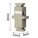 Qoltec Adapter światłowodowy SC/UPC | Simplex | Multimode