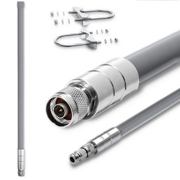 Qoltec Antena LoRa | 12dBi | dookólna | zewnętrzna | włókno szklane | 868 MHz | 1.5m