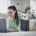 Qoltec Bezprzewodowy Ultra szybki mini adapter WiFi 6 | Standard AX | Bluetooth 5.4 | USB | 900Mbps