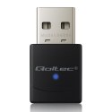 Qoltec Bezprzewodowy Ultra szybki mini adapter WiFi 6 | Standard AX | Bluetooth 5.4 | USB | 900Mbps