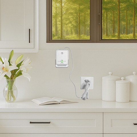 Qoltec Certyfikowany Czujnik wycieku gazu ziemnego i tlenku węgla (czadu) | detektor CH4 CO | żywotność sensora 5 lat | alarm 8