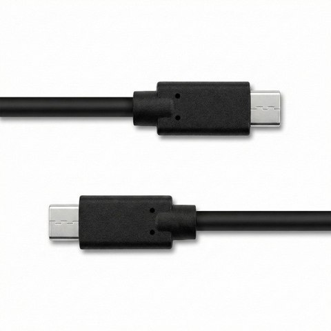 Qoltec Kabel USB 3.1 typ C męski | USB 3.1 typ C męski | 1.4m | Czarny