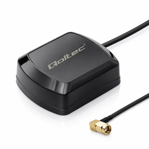 Qoltec Mobilna Antena GPS GLONASS z podstawą magnetyczną | dookólna | 28dBi | 50W | SMA RA