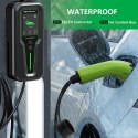 Qoltec Mobilna ładowarka do samochodu elektrycznego EV z regulacją 2w1 Typ2 | 11kW | 3 Fazy | LCD | Przenośna | Wallbox | 5m