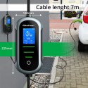 Qoltec Mobilna ładowarka do samochodu elektrycznego EV z regulacją 2w1 Typ2 | 22kW | 400V | Wi-fi | TUYA | SMART LIFE | LCD | Pr
