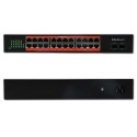 Qoltec Przełącznik sieciowy SWITCH Gigabit Ethernet PoE | 24x RJ45 | 2x SFP | 1000 Mb/s