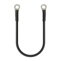 Qoltec Przewód akumulatorowy z końcówkami konektorowymi M8 | Kabel z oczkiem 8mm | 20cm | Czarny