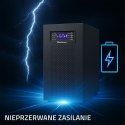 Qoltec Zasilacz awaryjny UPS 3- fazowy | 10kVA | LCD | EPO | USB | SNMP | On-line | High frequency