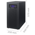Qoltec Zasilacz awaryjny UPS 3- fazowy | 10kVA | LCD | EPO | USB | SNMP | On-line | High frequency