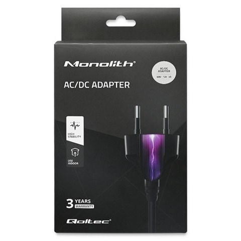 Qoltec Zasilacz desktopowy 60W | 12V | 5A | 5.5*2.5 | +kabel zasilający