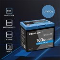 Qoltec Akumulator LiFePO4 Litowo-Żelazowo-Fosforanowy | 12.8V | 100Ah | 1280Wh | BMS