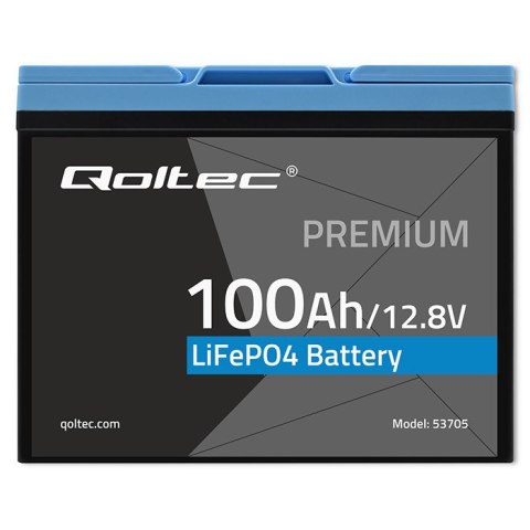Qoltec Akumulator LiFePO4 Litowo-Żelazowo-Fosforanowy | 12.8V | 100Ah | 1280Wh | BMS