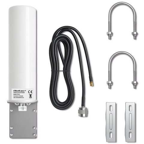 Qoltec Antena 4G LTE dookólna DUAL | 30dBi | Wewnętrzno-zewnętrzna