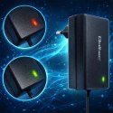 Qoltec Automatyczna ładowarka do akumulatora AGM GEL STD | Prostownik 24V | 19.2W | 5.5x2.1 | Kabel 1.8m