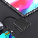 Qoltec Hub Adapter USB-C 3.1 3w1 | USB 3.0 | HDMI 4K | USB-C 3.1 PD 100W