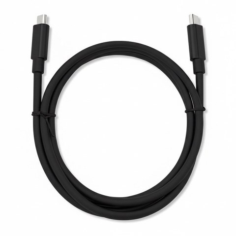 Qoltec Kabel USB 2.0 typ C męski | USB 2.0 typ C męski | 0.5m | Czarny
