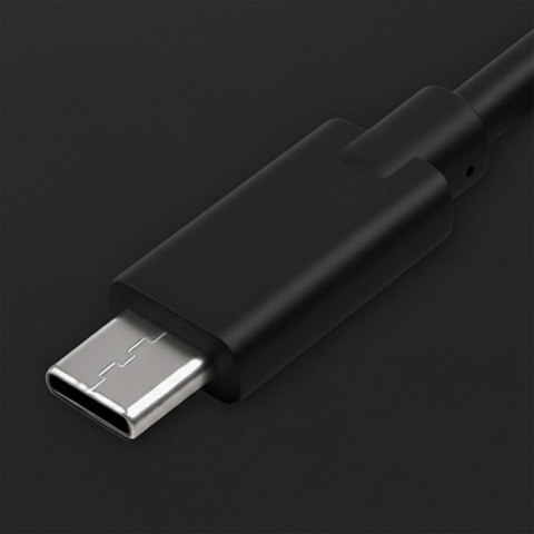 Qoltec Kabel USB 2.0 typ C męski | USB 2.0 typ C męski | 0.5m | Czarny