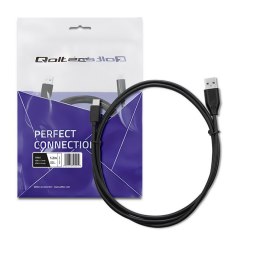 Qoltec Kabel USB 3.1 typ C męski | USB 3.0 A męski | 1.2m