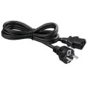 Qoltec Kabel zasilający IEC C13/SCHUKO | 3x1.00mm² | 2.5m