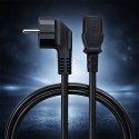 Qoltec Kabel zasilający SCHUKO | IEC C13 | CEE 7/7 | 3x0.75mm² | Czysta miedź Cu | 1.8m