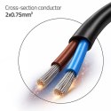 Qoltec Przewód zasilający CEE 7/16 (C) | 2x0.75 mm² | miedź Cu | odizolowany lutowany | 1.8m