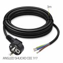 Qoltec Przewód zasilający SCHUKO CEE 7/7 | miedź Cu | odizolowany lutowany | 3x1.50 mm² | 3m