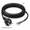 Qoltec Przewód zasilający SCHUKO CEE 7/7 | miedź Cu | odizolowany lutowany | 3x1.50 mm² | 3m