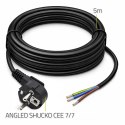 Qoltec Przewód zasilający SCHUKO CEE 7/7 | miedź Cu | odizolowany lutowany | 3x1.50 mm² | 5m
