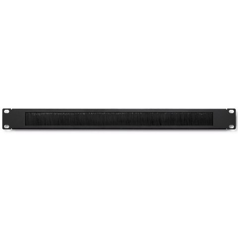 Qoltec Solidny stalowy Przepust szczotkowy do szaf RACK 19" | 1U