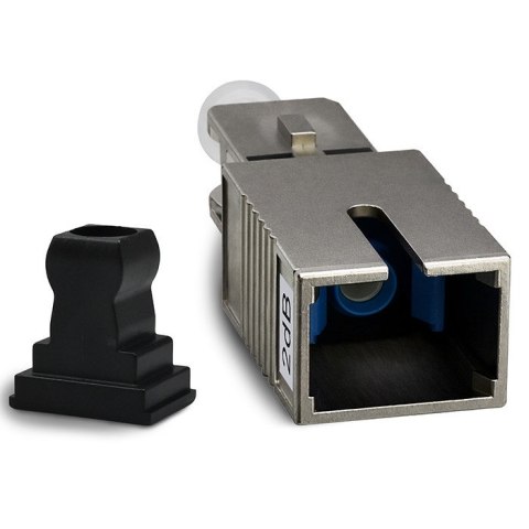 Qoltec Tłumik światłowodowy SC/UPC (F) - SC/UPC (M) | Singlemode | 2dB