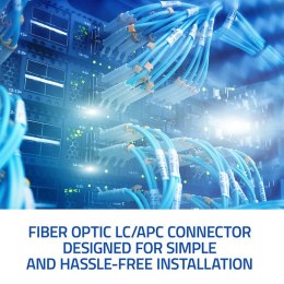 Qoltec Złącza światłowodowe LC/APC | Singlemode | 3.0mm