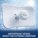 Qoltec Antena paraboliczna 4G 5G LTE | 2x19dBi | kierunkowa | zewnętrzna | 1710-2700 MHz | 3300-4200 MHz | N Female | wodoodporn