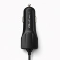 Qoltec Ładowarka samochodowa 12-24V | 17W | 5V | 3.4A | USB + kabel Micro USB