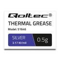 Qoltec Pasta termoprzewodząca 3.17 W/m-K | 0.5g | Srebrna