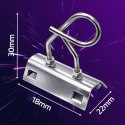 Qoltec Przelotowy uchwyt / wieszak do kabli | MBL: 4kN