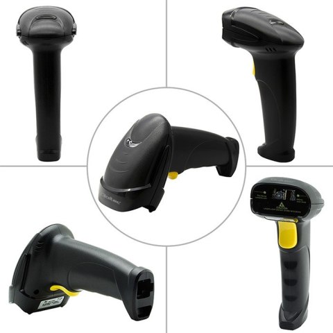 Qoltec Skaner czytnik kodów kreskowych 1D 2D | QR | EAN | USB | szybki