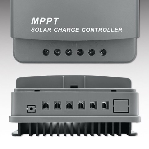 Qoltec Solarny regulator ładowania MPPT z czujnikiem temperatury 20A |12V / 24V | LCD | 2 x USB | GEL | LiFePO4